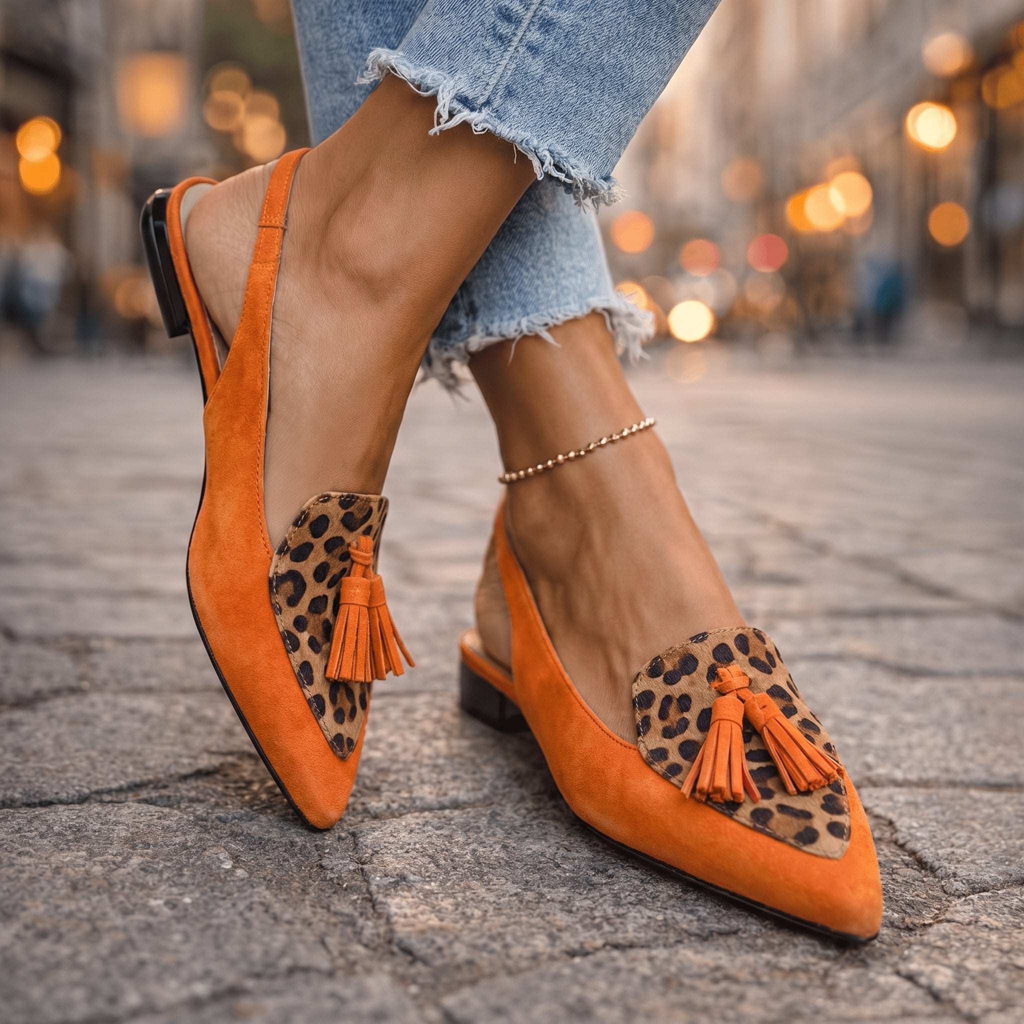 Orange & Leopard / US 12 | EU 42